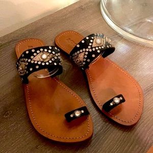 Mystique beaded/studded sandals